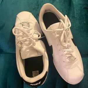 White Nike Cortez classics